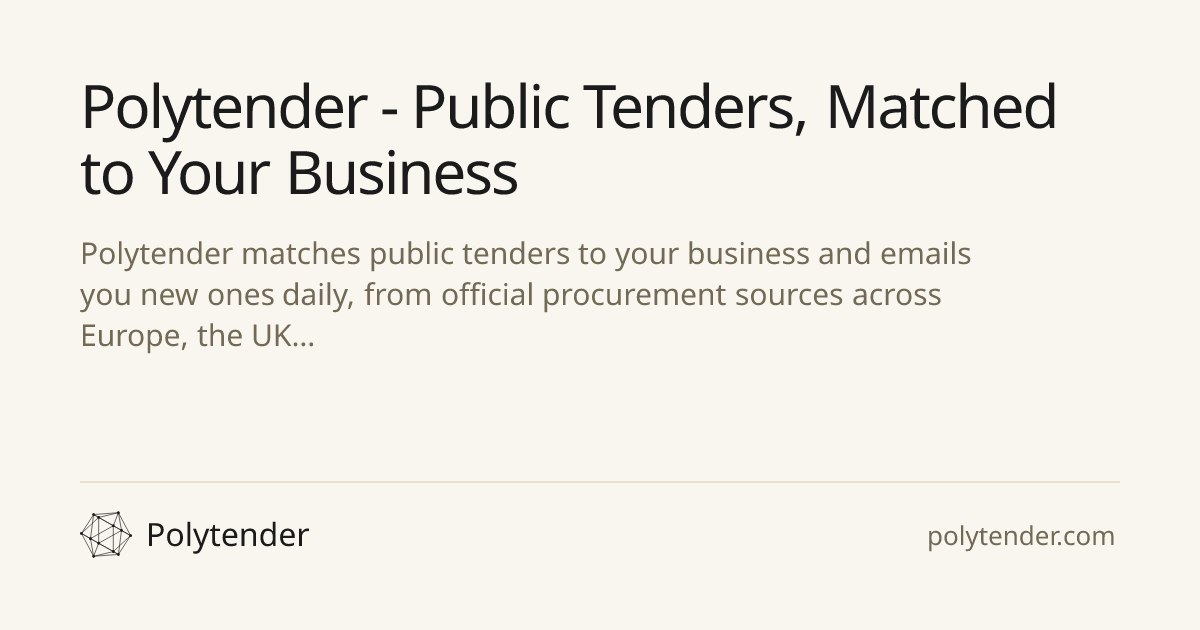 Polytender – AI for Public Tenders